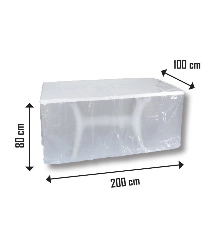 COPERTURA PER TAVOLI DA ESTERNO 200 X 100 X H 80 - RIBIMEX