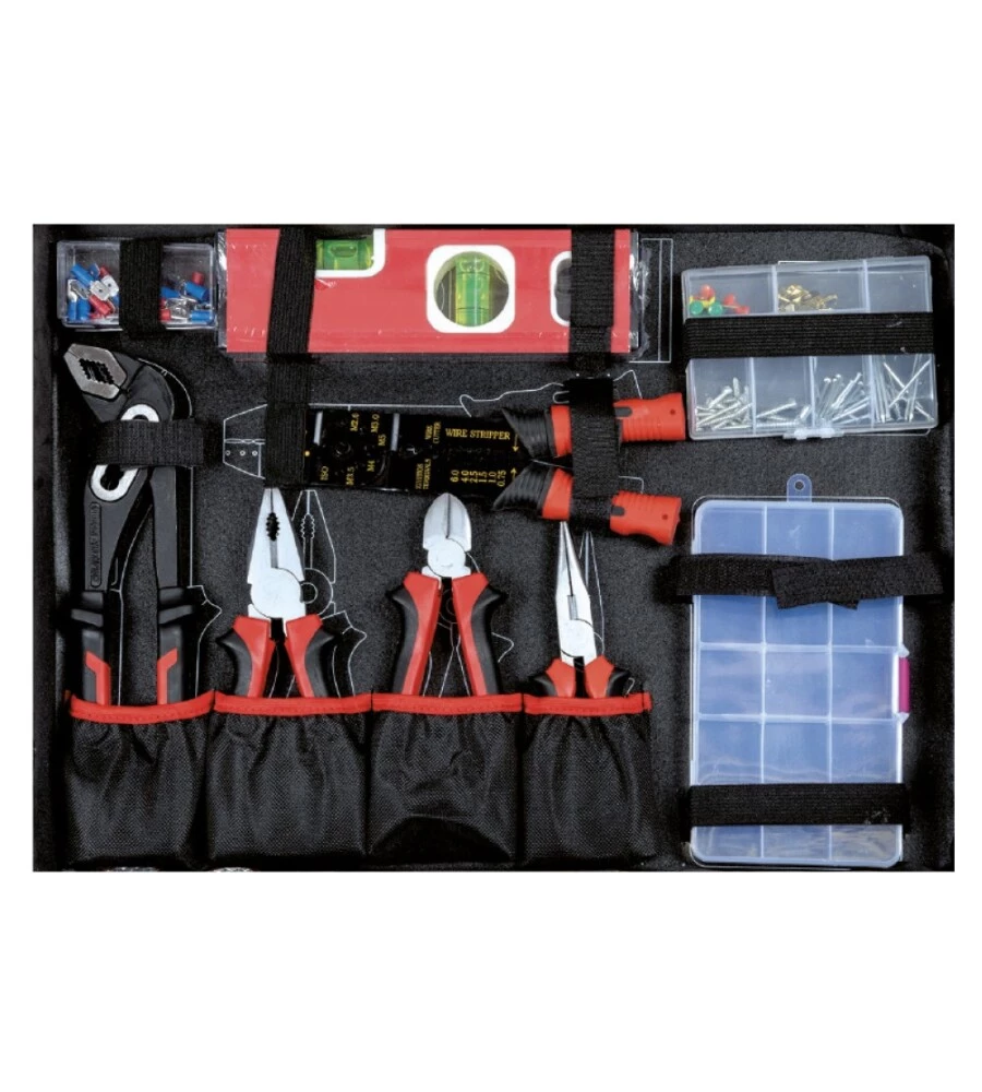 VALIGETTA TROLLEY CON UTENSILI COMPOSTA DA 356 PEZZI