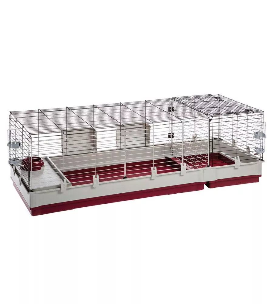 GABBIA PER CONIGLI "KROLIK 160" IN KIT DI MONTAGGIO, 162X60X50 CM - FERPLAST