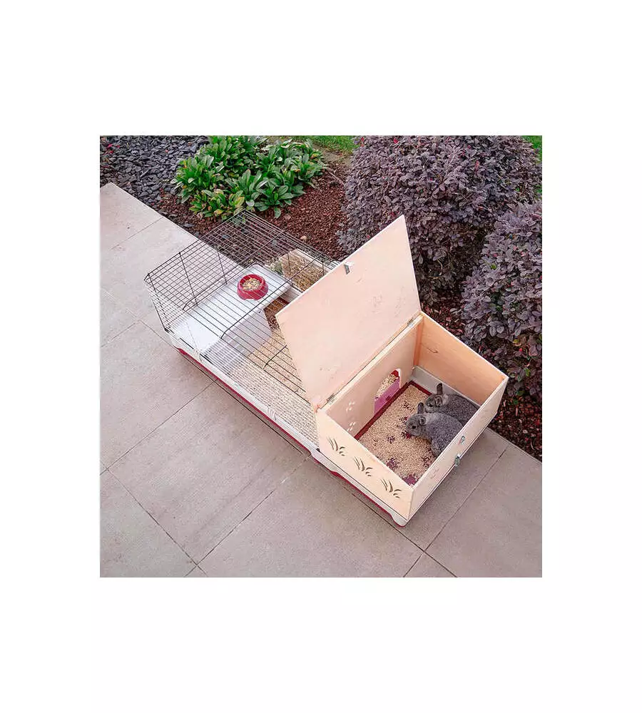 GABBIA PER CONIGLI "KROLIK 140 PLUS"  142X60X50 CM - FERPLAST