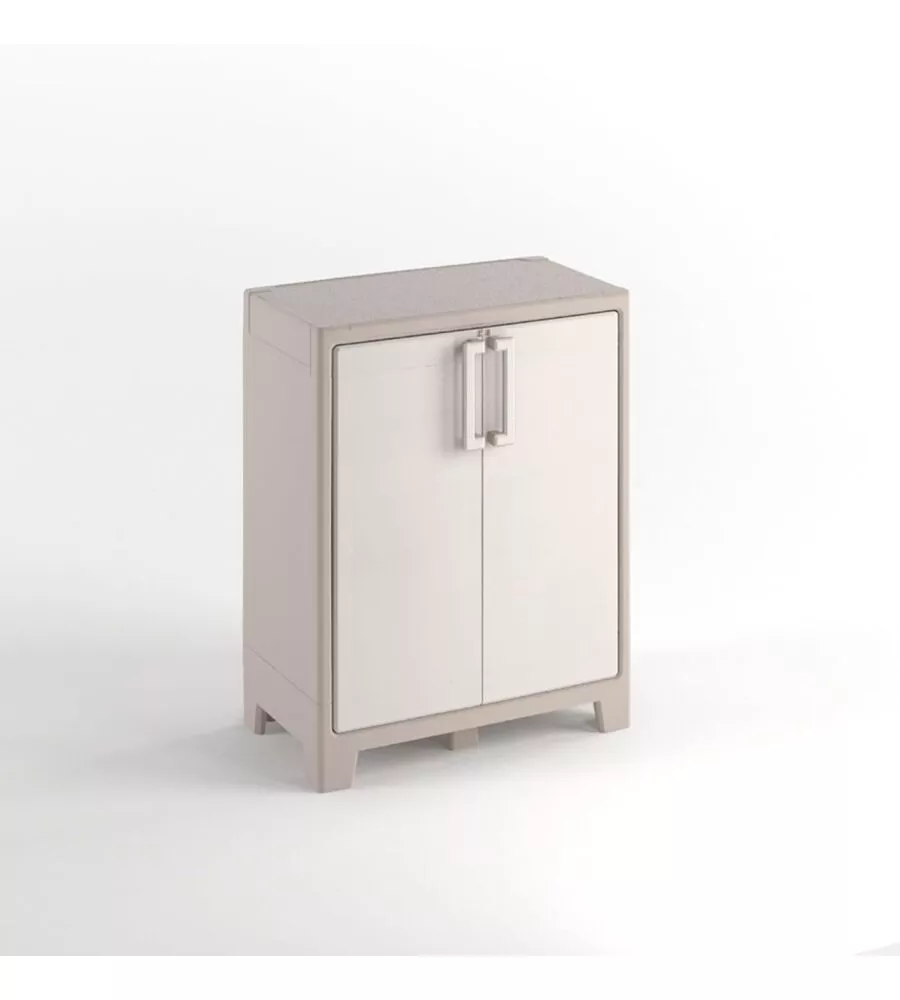 ARMADIO IN RESINA BASSO KETER "GULLIVER" SABBIA, 80X44X100 CM