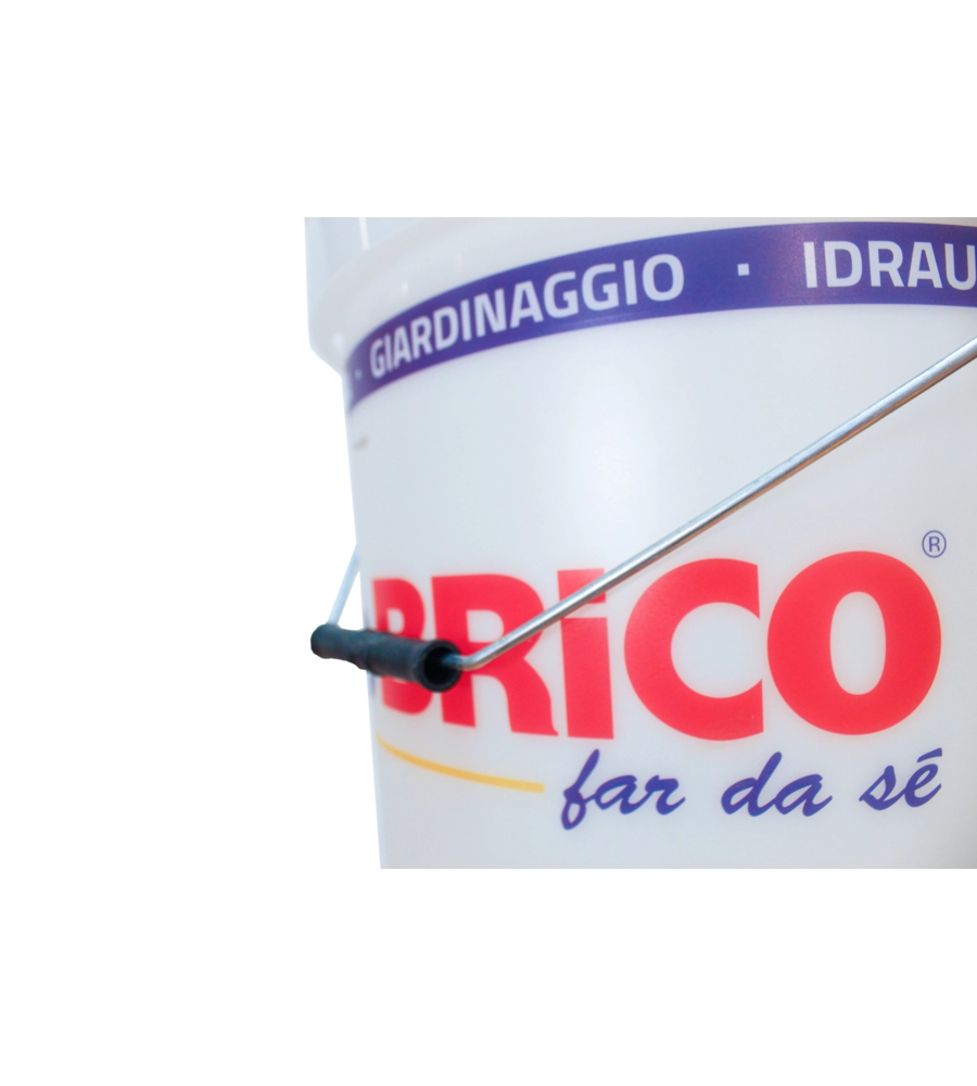 SECCHIO BIANCO CON COPERCHIO EUROBRICO 14 LT