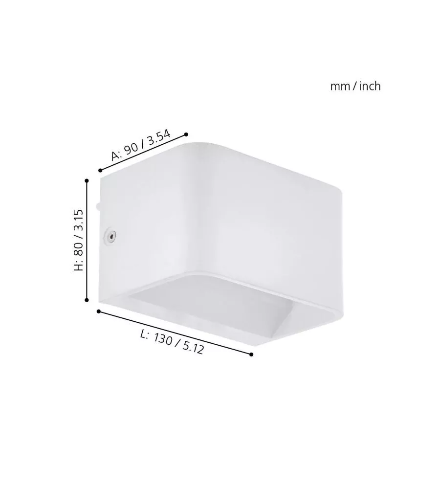 APPLIQUE LED DA INTERNO EGLO "SANIA" BIANCO 3000K