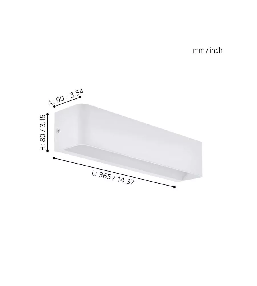 APPLIQUE LED DA INTERNO EGLO "SANIA" BIANCO 3000K