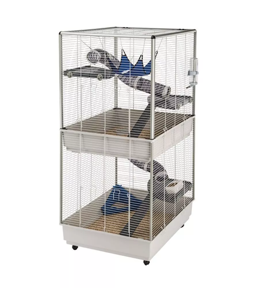 GABBIA PER FURETTI SU DUE PIANI "TOWER", 75X80X161 CM - FERPLAST