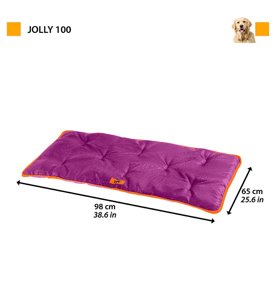 CUSCINO  "JOLLY 100" VIOLA, 98X65 CM - FERPLAST