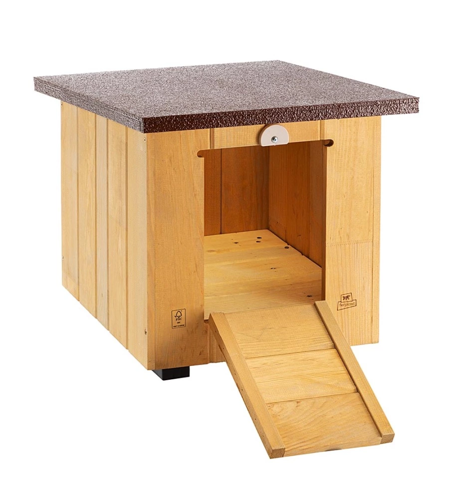 CUCCIA PER CANI DA ESTERNO "BAITA 40" IN LEGNO, 39X50X43 CM - FERPLAST