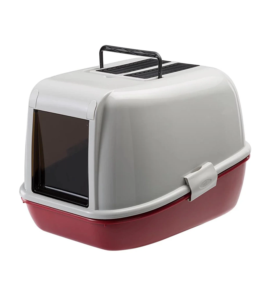 LETTIERA TOILETTE GATTO CHIUSA FERPLAST "MAGIX" BORDEAUX 45,5X55,5X39 CM