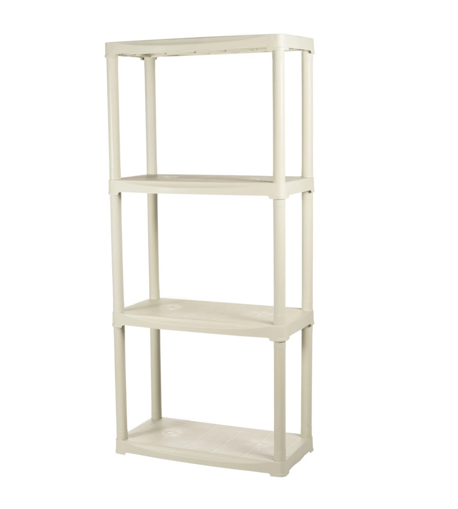 SCAFFALE 4 RIPIANI ARTPLAST ECRÙ IN PLASTICA, 60X30X133 CM