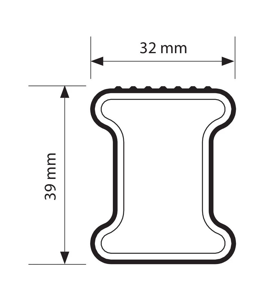 BARRA PORTATUTTO ACCIAIO - 180 CM  N10015