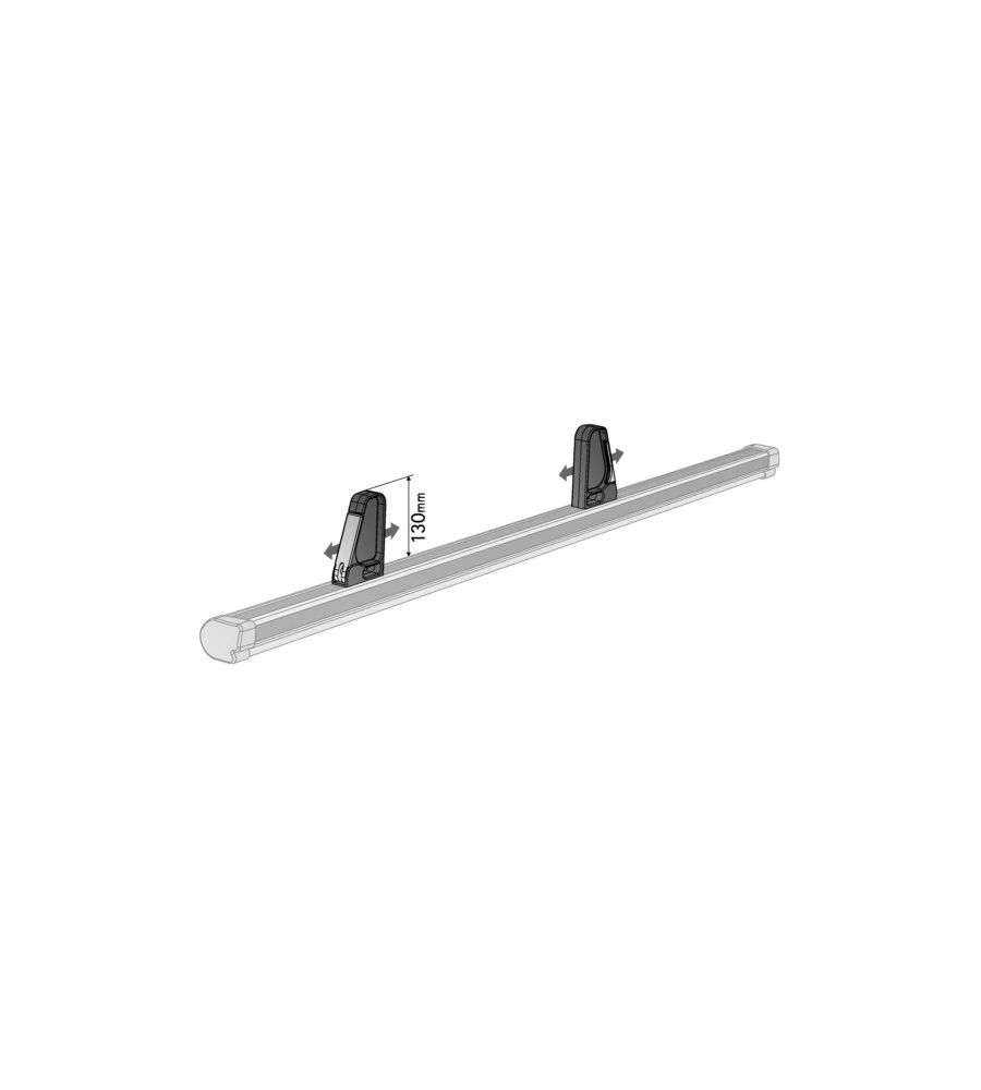 COPPIA FERMACARICO KP 1 PER BARRE KARGO PLUS  N11031