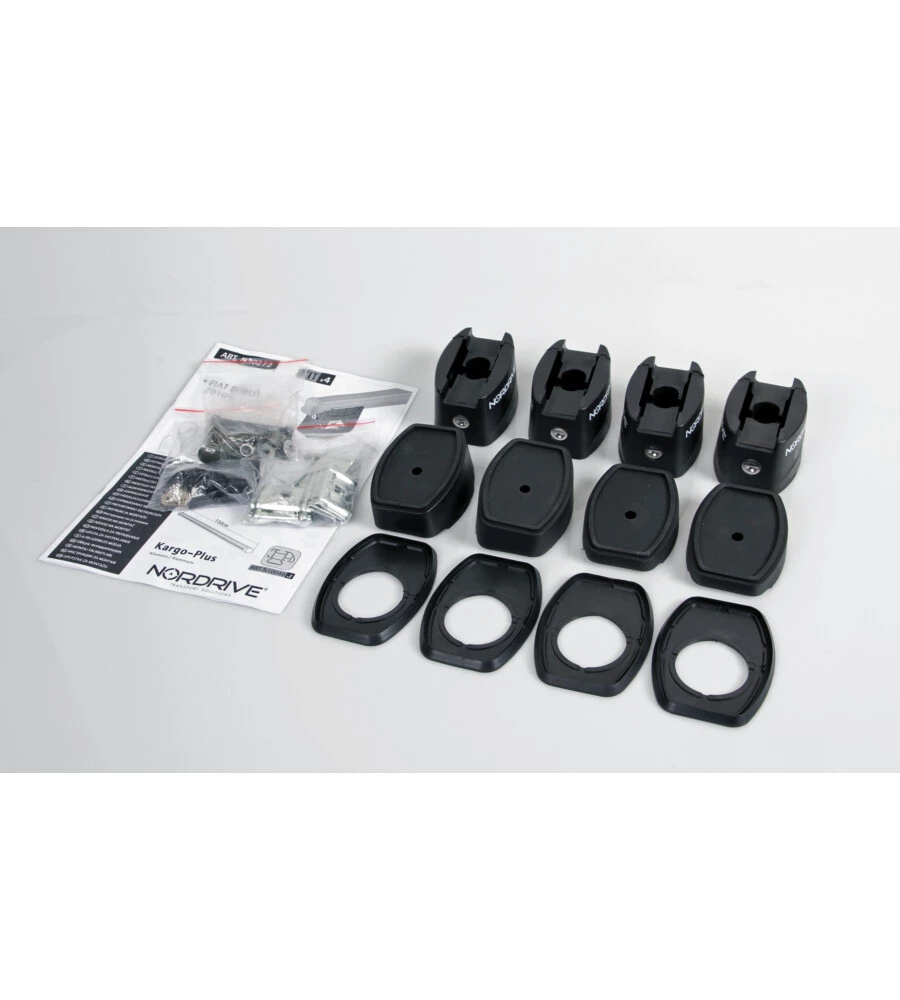 KIT ATTACCHI PER BARRE AUTO PORTATUTTO FIAT DOBLO 10 2 BARRE  N30272