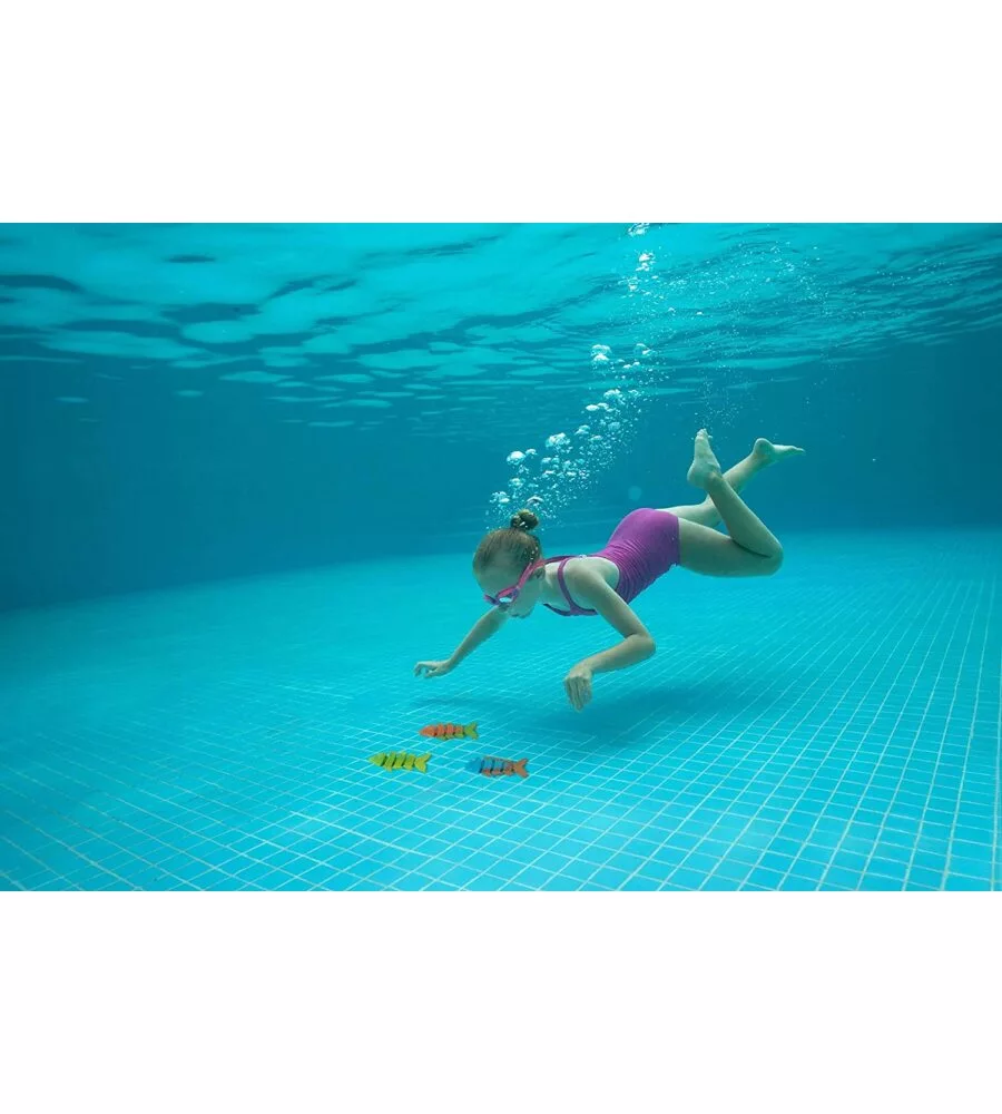 GIOCO DA BAGNO SUBACQUEO A FORMA DI PESCE BESTWAY COLORI ASSORTITI -  COD. 26029