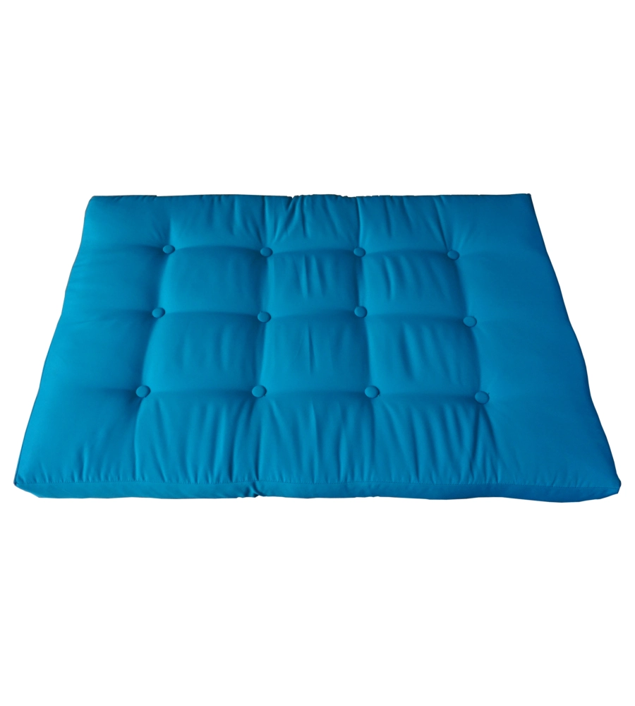 CUSCINO SEDUTA EUROGARDEN PER DIVANO IN PALLET IN TESSUTO TURCHESE 120X80X10 CM