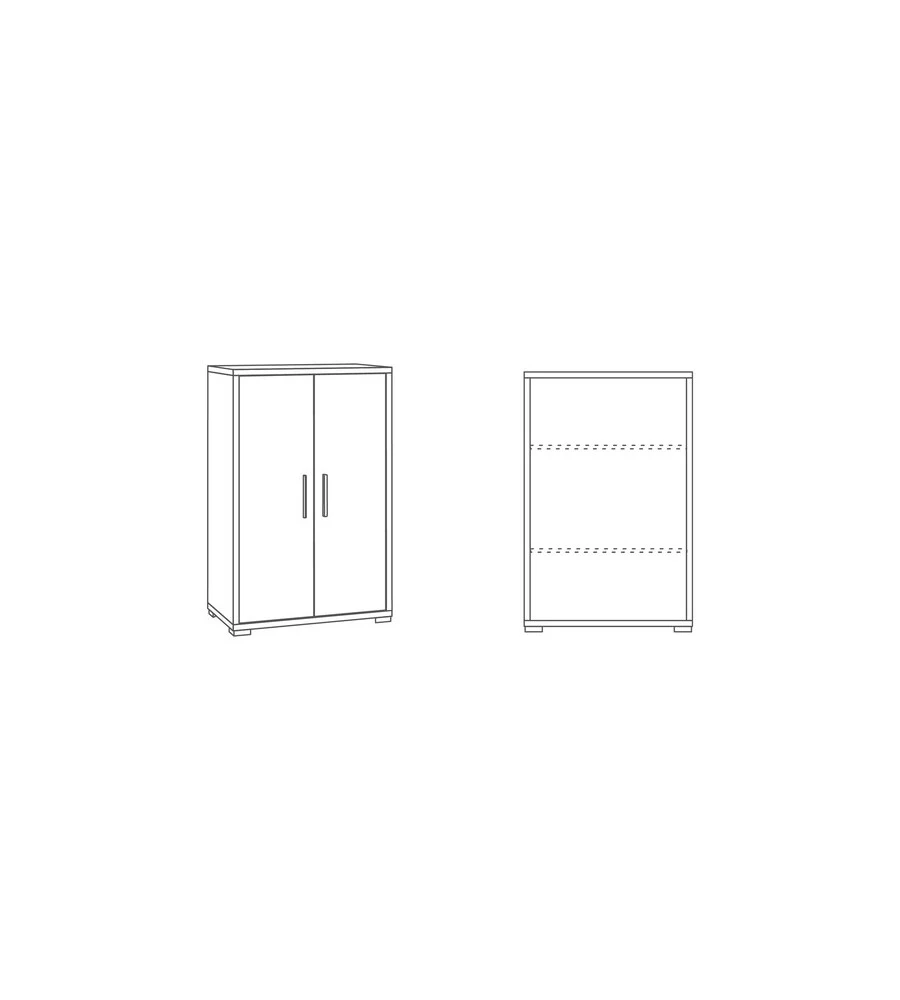 MOBILE 2 ANTE CEMENTO, 71X41X110 CM