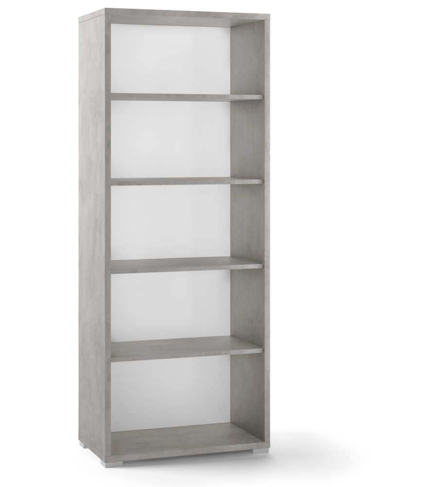 LIBRERIA H185 L71 FINITURA CEMENTO