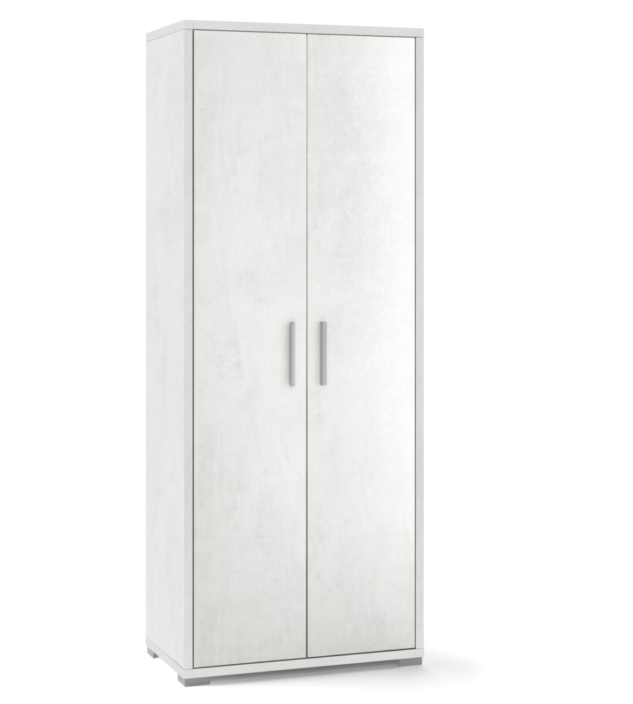 MOBILE 2 ANTE OSSIDO BIANCO, 71X182X41 CM