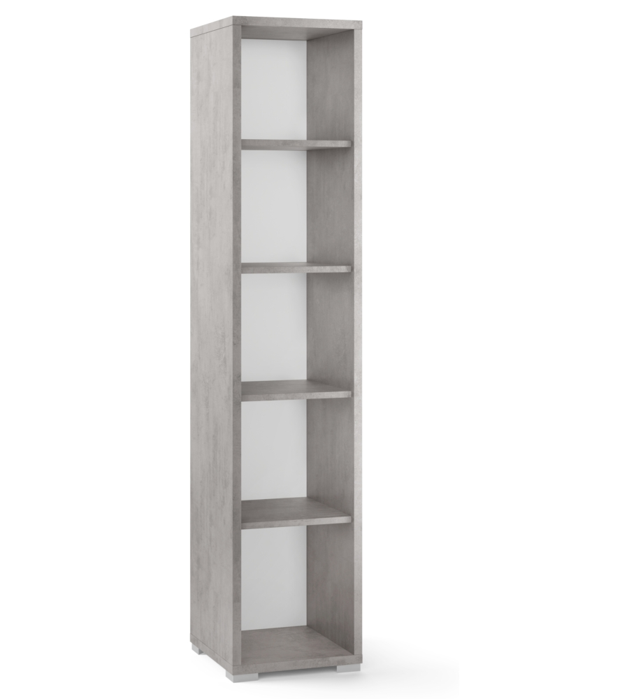 LIBRERIA H185 L38 FINITURA CEMENTO