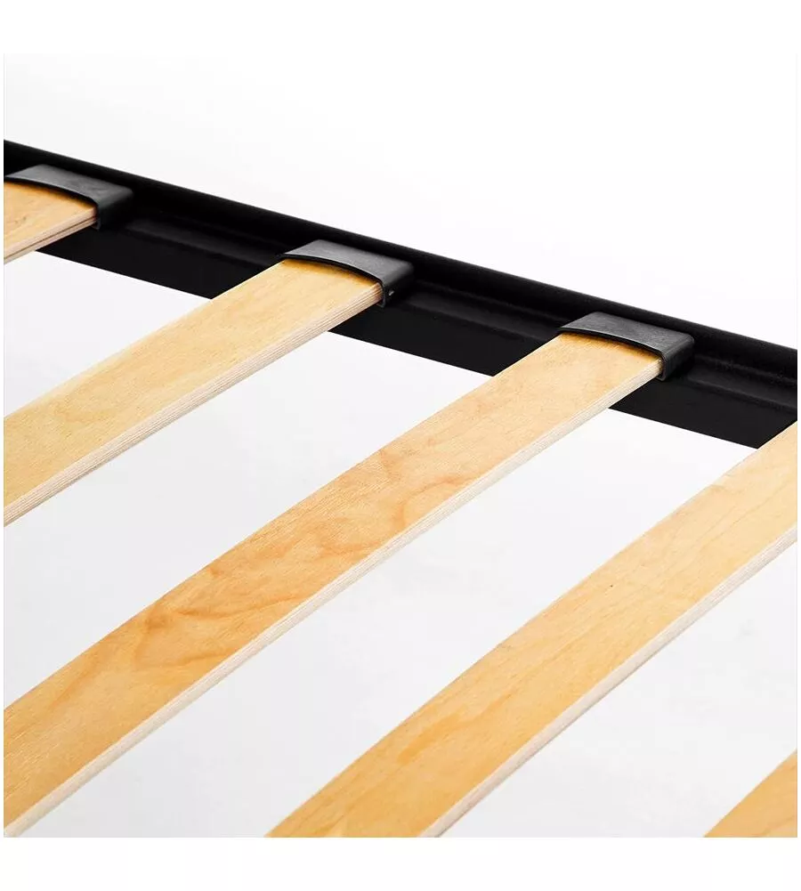 LETTO A CASTELLO CON RETE A DOGHE 2 CUSCINI E 2 MATERASSI, 203X145,5X83 CM