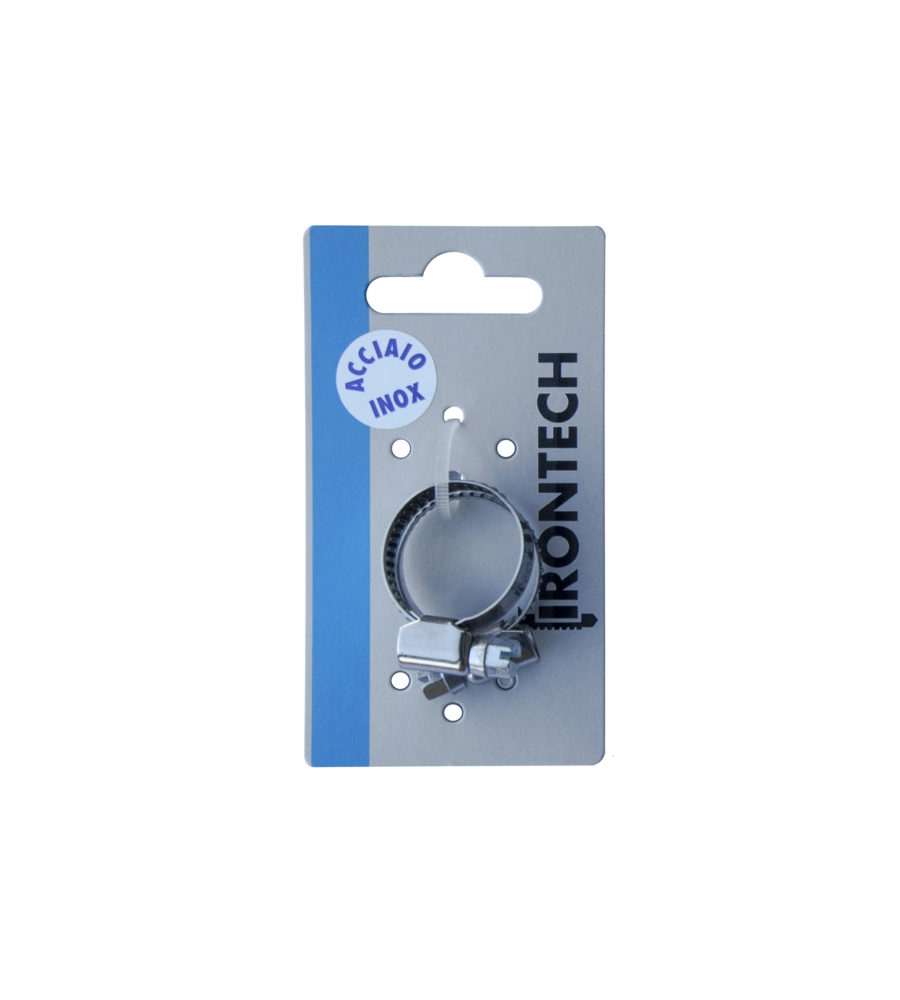 FASCETTA STRINGITUBO Ø 15 - 24 MM. IN ACCIAIO INOX A2 - AISI 304 - 2 PZ.