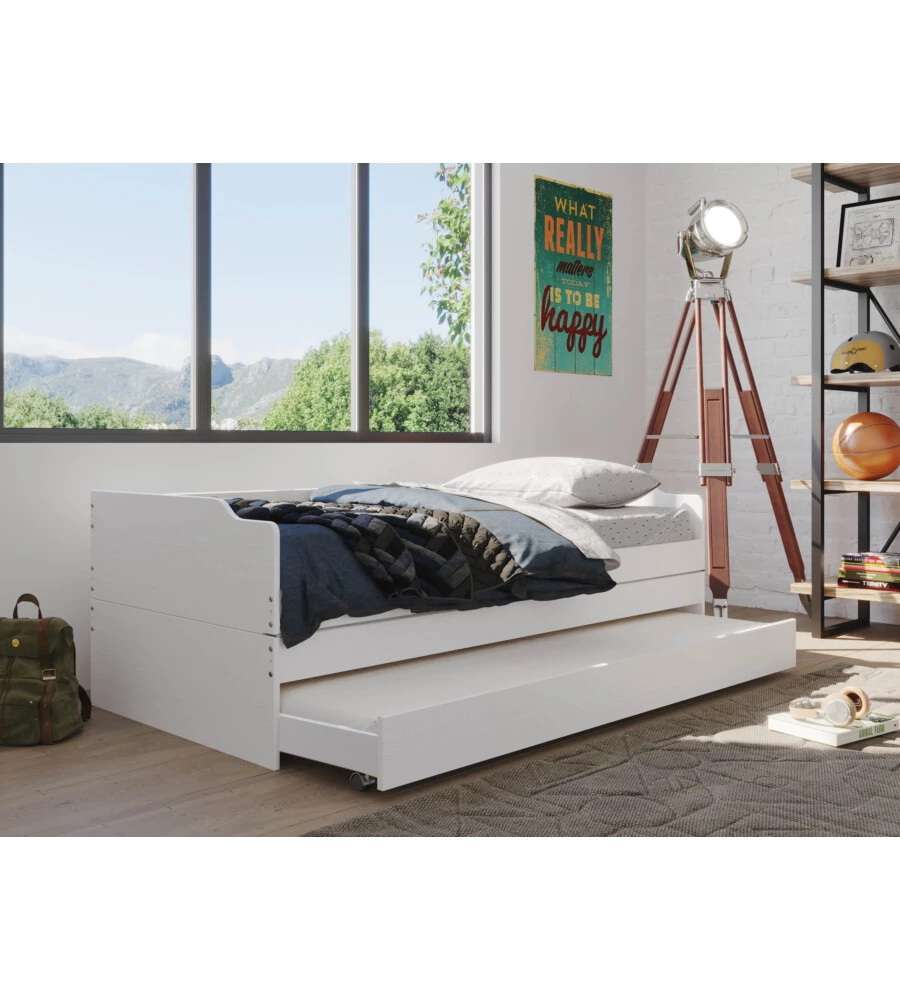 LETTO SINGOLO TRASFORMABILE IN 3 LETTI 90X200 CM