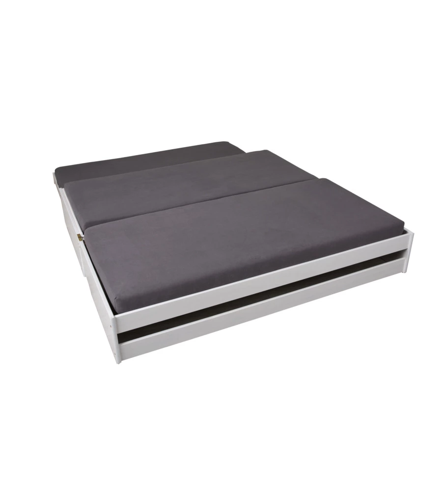 LETTO SINGOLO TRASFORMABILE IN 3 LETTI 90X200 CM