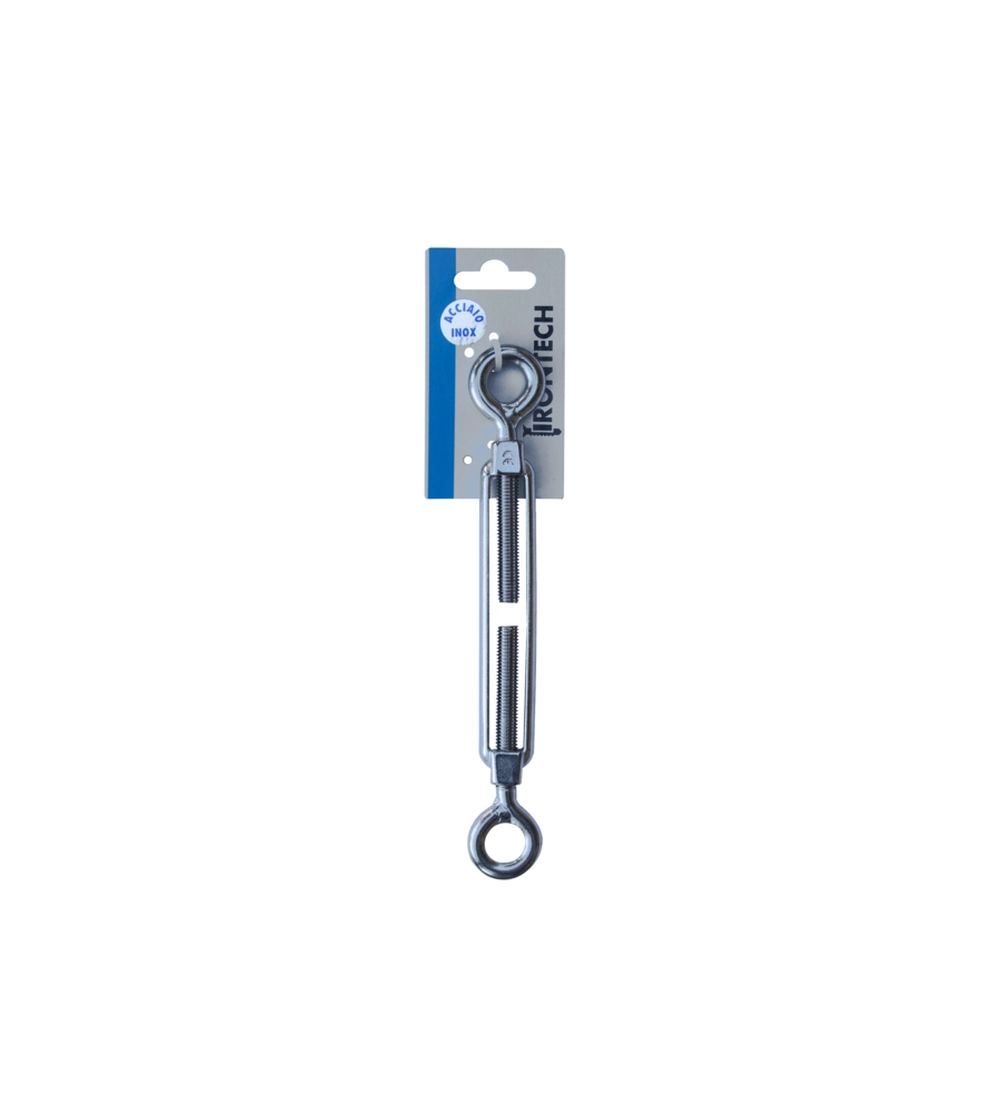 TENDITORE A 2 OCCHI M10 MM. IN ACCIAIO INOX A4 - AISI 316