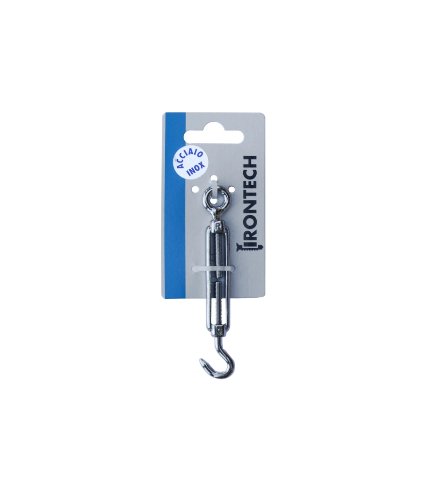 TENDITORE OCCHIO - GANCIO M5 MM. IN ACCIAIO INOX A4 - AISI 316