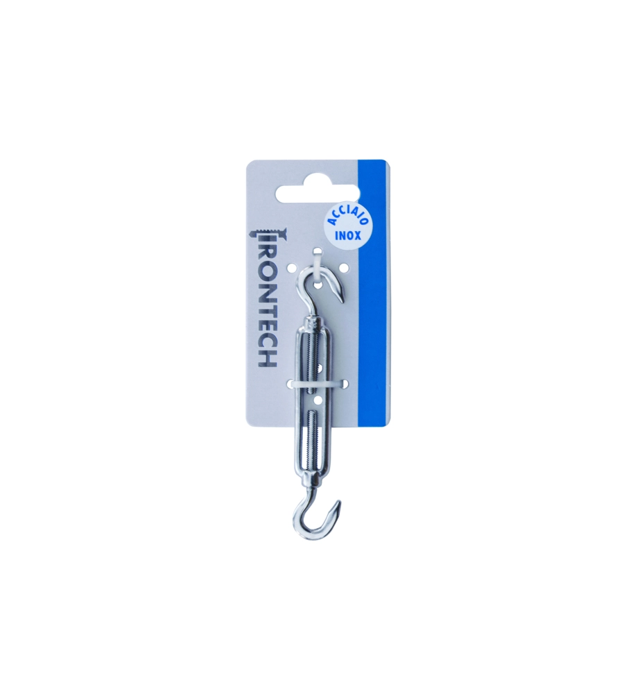 TENDITORE A 2 GANCI M5 MM. IN ACCIAIO INOX A4 - AISI 316