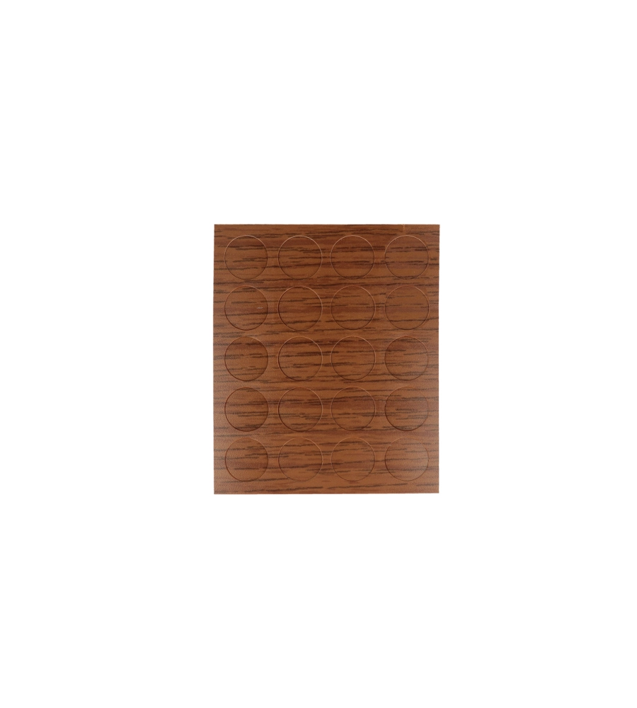 COPRIVITE ADESIVI Ø 13 MM. COLORE NOCE 20 PZ.