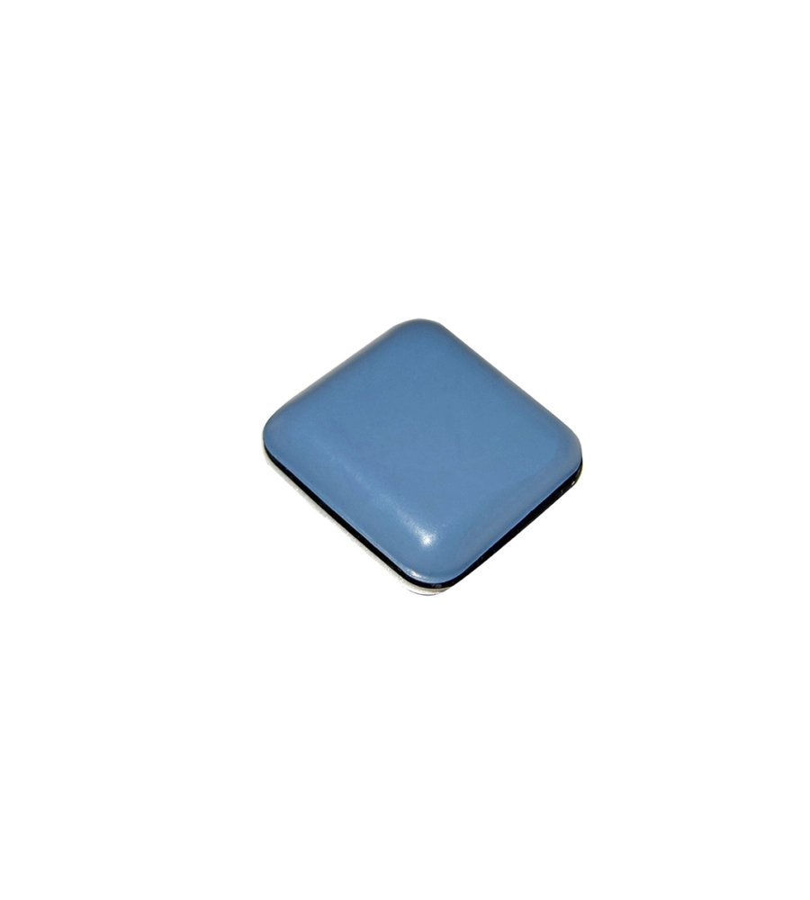 SCIVOLI PTFE ADESIVI QUADRATI 24 X 24 MM. - GRIGIO - 8 PZ.