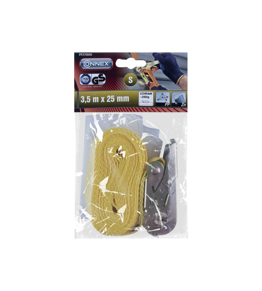 CINGHIA DI ANCORAGGIO 245 KG. 25 MM. X 5 MT. CON TENDITORE