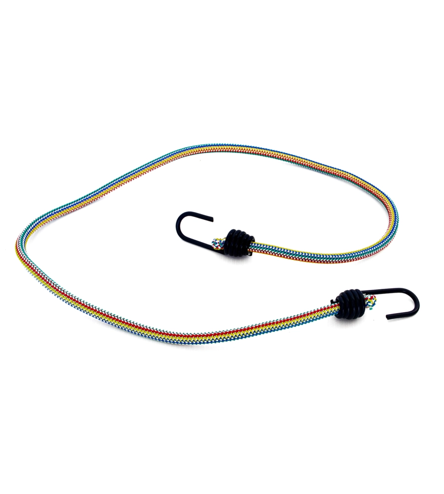CORDE ELASTICHE PORTAPACCHI, GANCI METALLO - LUNGHEZZA TOT. 200 CM. - 2 PZ.