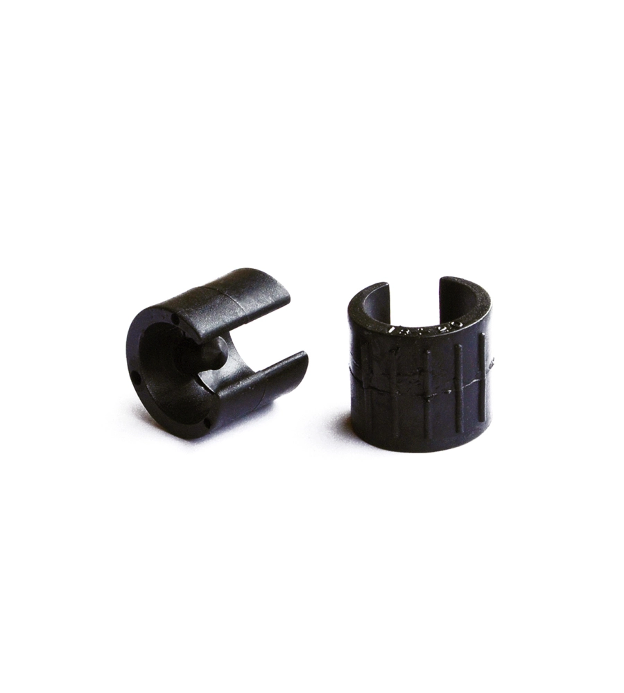SOTTOPIEDE A PINZA NERO Ø 18 - 20 MM. CON PERNO 8 PZ.