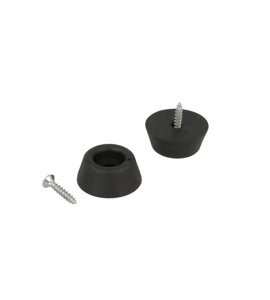 PARACOLPI FERMAPORTA CON FORO E VITI Ø 21 MM. 8 PZ.