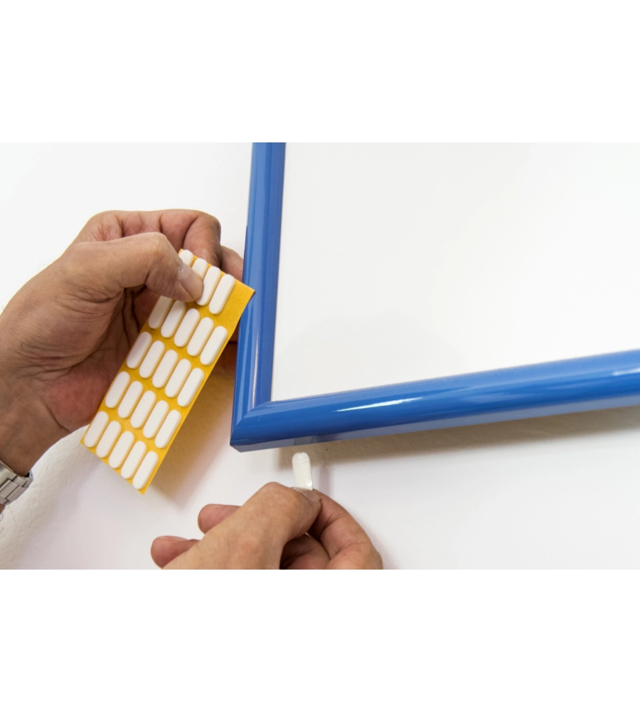 ANTISCIVOLO ANTIURTO ADESIVO 9X20 MM. SPESSORE 2,5 MM. BIANCO 25 PZ.