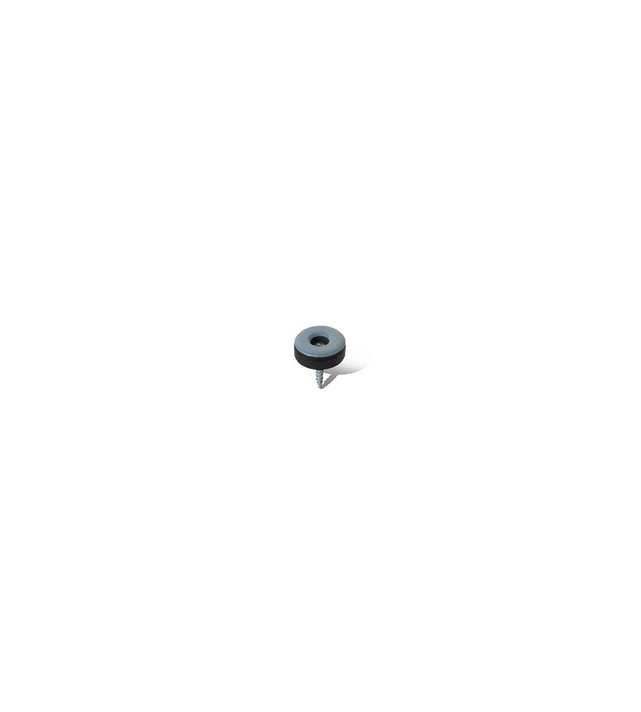 SCIVOLI PTFE TONDI CON VITE Ø 30 MM. - GRIGIO - 8 PZ.