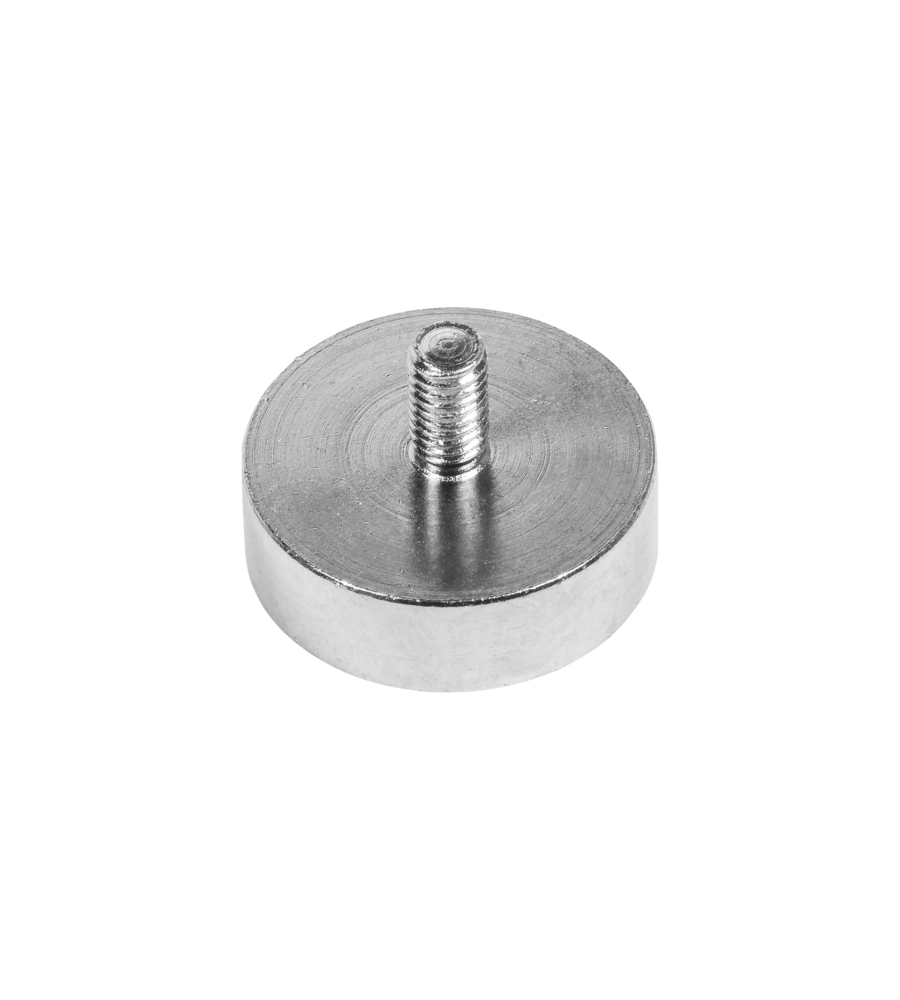 MAGNETE NEODIMIO TONDO Ø25 PERNO FILET FORZA 22 KG