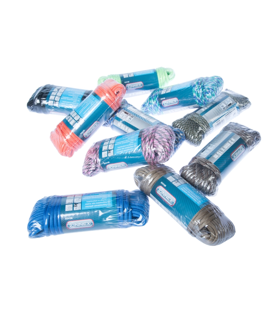 CORDA POLIPROPILENE Ø 3 X 15 MT. COLORI ASSORTITI