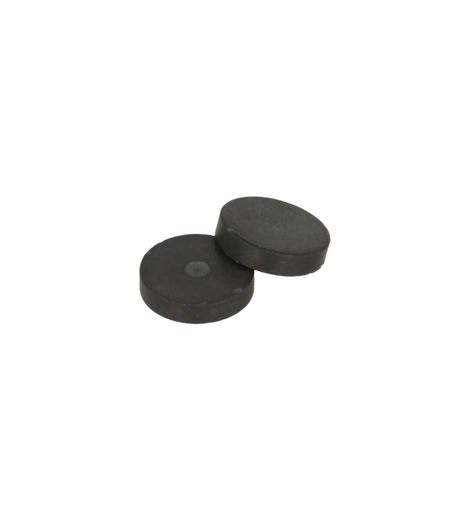 MAGNETI Ø 20 MM. ALTEZZA 4.5 MM. COLORE NERO 6 PEZZI