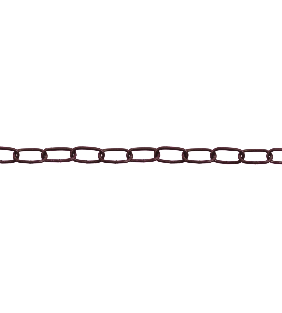 CATENA OVALE PRETAGLIATA Ø 2,5 MM. IN ACCIAIO BRONZATO 2,5 MT.