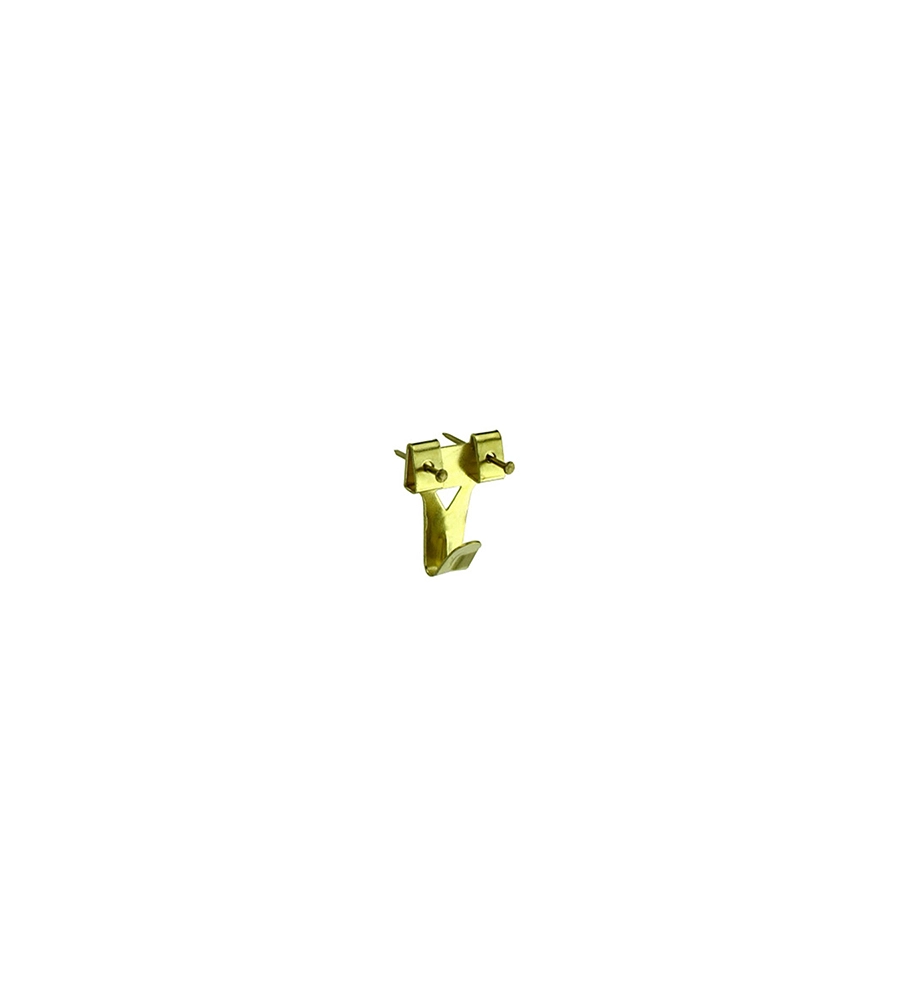 GANCI “A X” PER FISSAGGIO QUADRI N° 3 - 20 X 31 MM. CON CHIODINI 4 PZ.