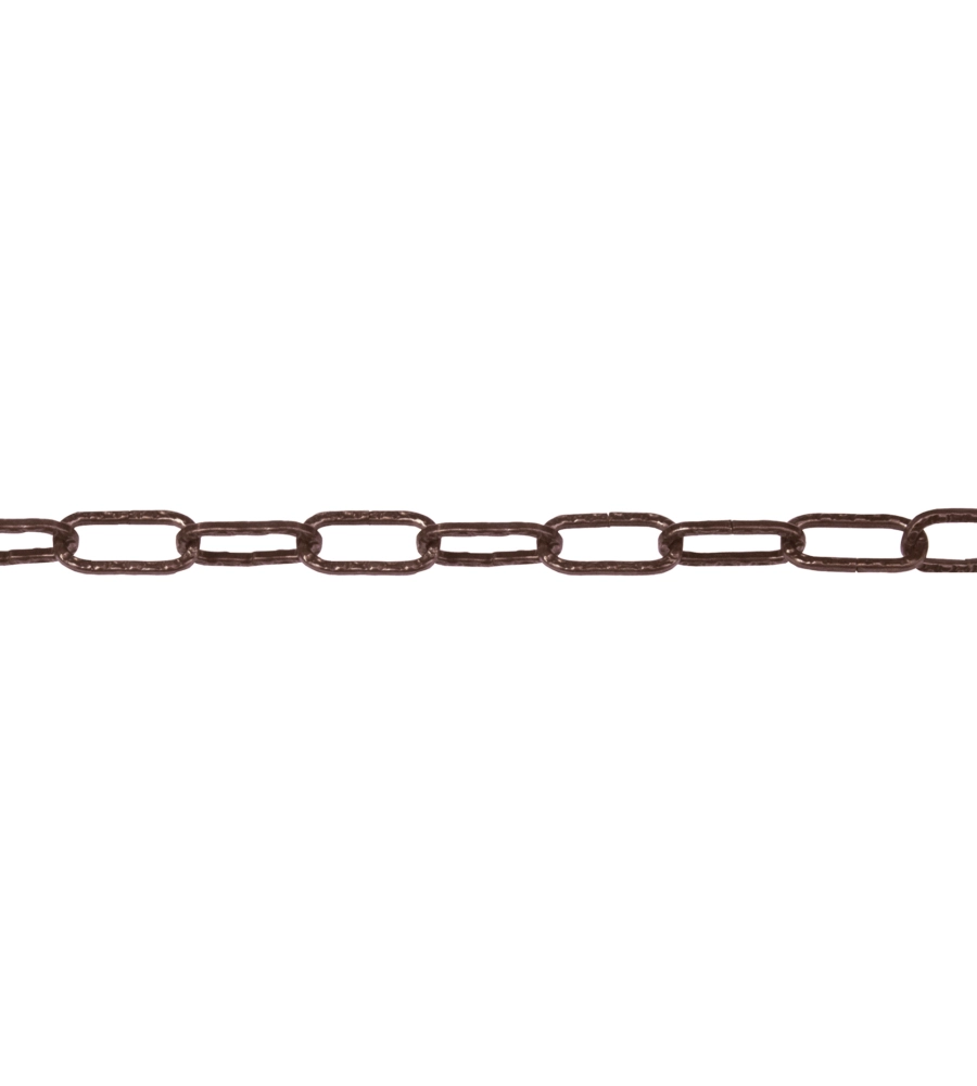 CATENA GENOVESE PRETAGLIATA MAGLIA QUADRA Ø 2 MM. IN ACCIAIO BRONZATO 2,5 MT.