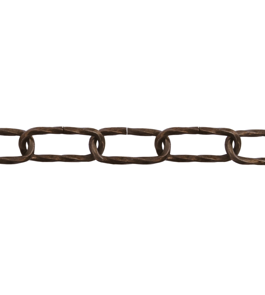 CATENA RITORTA PRETAGLIATA Ø 4 MM. IN ACCIAIO BRONZATO 2,5 MT.