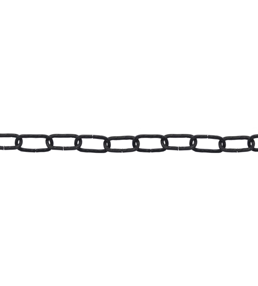 CATENA GENOVESE PRETAGLIATA MAGLIA QUADRA Ø 2 MM. IN ACCIAIO NERO 2,5 MT.