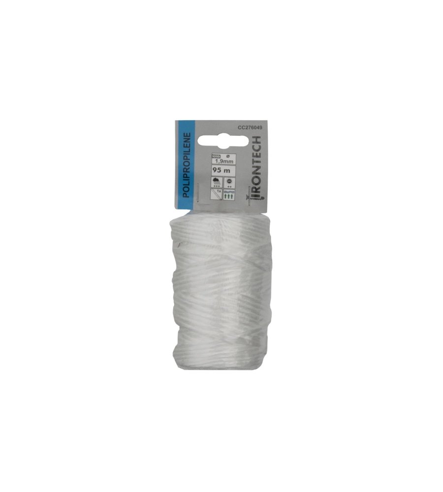SPAGO IN RAFIA SINTETICA Ø 1,9 MM. BIANCO 95 MT.