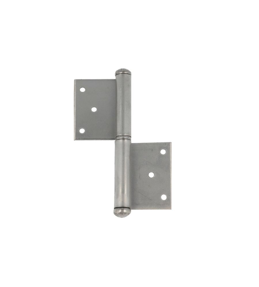 CERNIERE CON PIASTRA DA AVVITARE IN FERRO ZINCATO 100 MM. DESTRE 2 PZ.