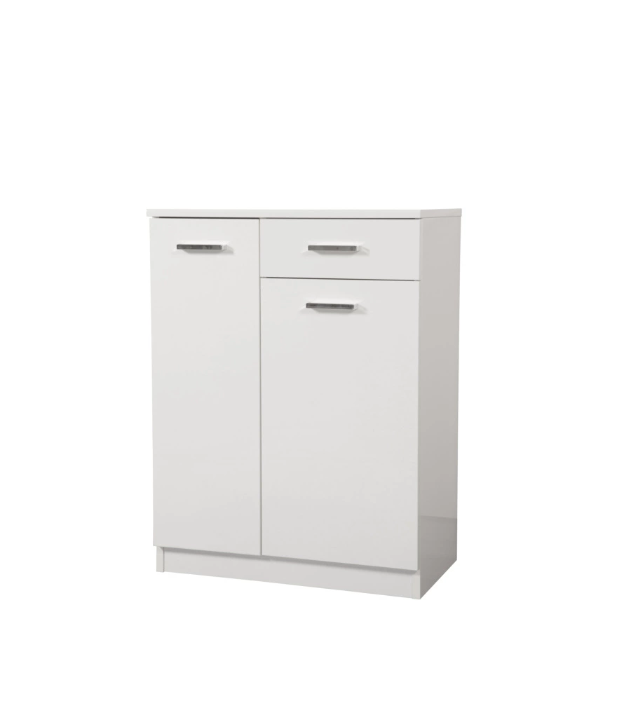 BASE DOPPIA BIANCO LUCIDO, 60x80x34 CM