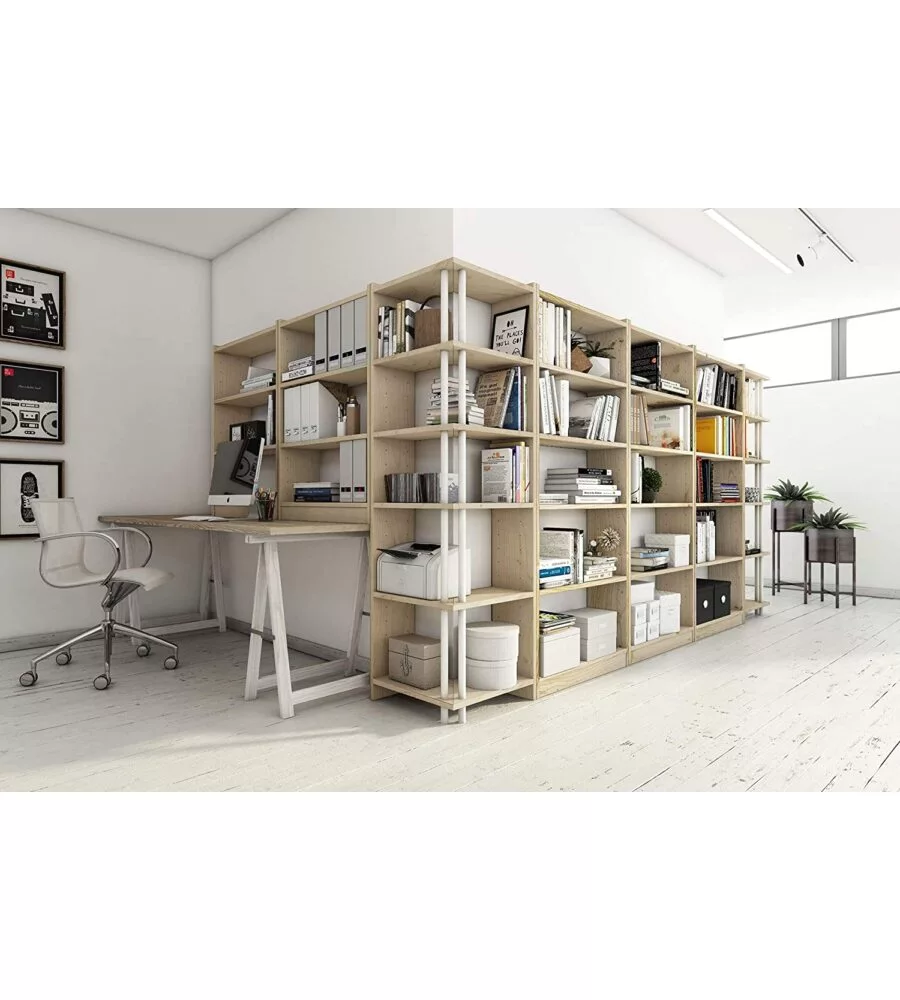 SCAFFALE IN LEGNO GALA CON RIPIANI LARGHEZZA 80 CM