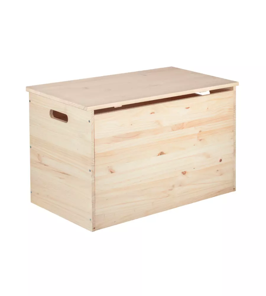 Baule in pino con chiusura 80x40x15 cm
